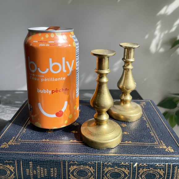 Vintage Brass Mini Candlesticks - Picture 4 of 4